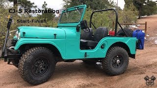 1965 Jeep CJ5 Restoration Full Video [upl. by Armbrecht599]