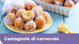 CASTAGNOLE DI CARNEVALE morbide e veloci [upl. by Paine]