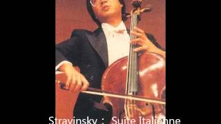 YoYo Ma  Stravinsky： Suite Italienne 1981 LIVE [upl. by Acinhoj]