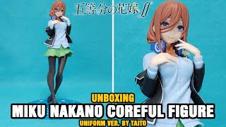 The Quintessential Quintuplets 2  Miku Nakano  Coreful Figure by Taito  Unboxing amp Review [upl. by Shwalb]