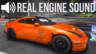 GTA 5 Ben Sopras Nissan GTR R35 AddOn  Realistic Engine Sound Mod Showcase 4K Max Settings [upl. by Einnor239]