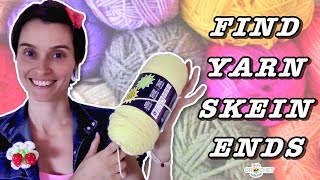 How To Find Yarn Skein Ends  Crochet Quick Tip [upl. by Uund]