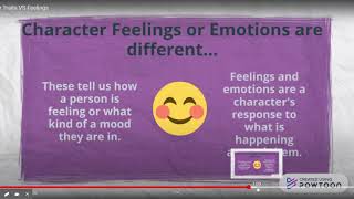 Character Traits VS Feelings [upl. by Elbert]