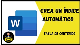 Como Crear un Índice en Word 365 TABLA DE CONTENIDO [upl. by Richart]