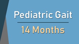 Normal Pediatric Gait Development  14 Months [upl. by Betthezel10]