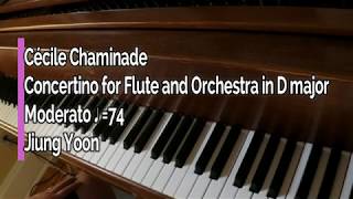 Piano Part Chaminade Concertino for Flute and Orchestra Op 107 [upl. by Manas]