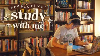 STUDY VLOG 📚✨ notetaking productive study days balancing college and life [upl. by Hertha]