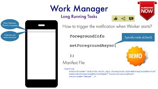 Work Manager  Part 3 Long Running Workers [upl. by Suidualc]