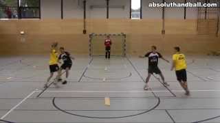 Entrenamiento de balonmano ataqueuno contra uno [upl. by Ib]