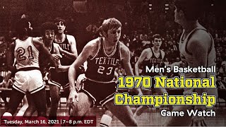 Men’s Basketball 1970 National Championship Game Watch [upl. by Eirised779]