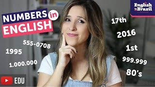 TUDO sobre números em inglês  Numbers in English [upl. by Janessa829]