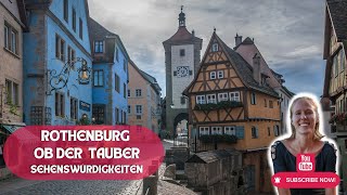 Sehenswürdigkeiten in der Altstadt von Rothenburg ob der Tauber [upl. by Ynahteb740]