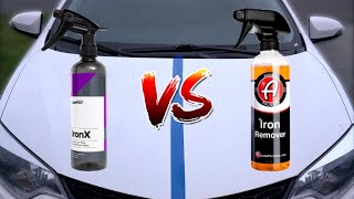 CarPro Iron X vs Adam’s Iron Remover [upl. by Tema]