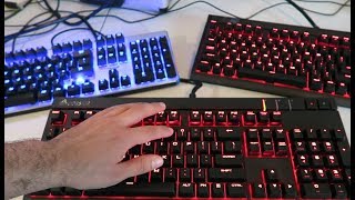 RED Switches VS Brown Switches  Corsair K65 vs K70 [upl. by Accemahs734]