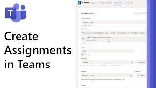 How to create Assignments in Microsoft Teams 2021 [upl. by Labotsirc]