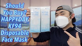 Should You Buy HAPPYDAY KF94 Disposable Face Mask [upl. by Amirak]