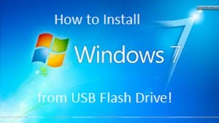 Windows 7  Installation from a USB Flash Drive [upl. by Leuqcar282]