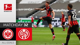 Outrageous Goal saves a point in race for CL  Frankfurt  Mainz  11  All Goals  MD 32 – 2021 [upl. by Ettelocin]