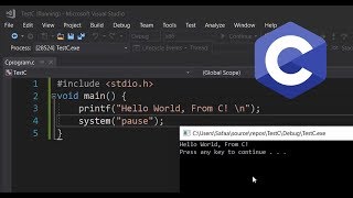 How to Create and Run C Program in Visual Studio [upl. by Neryt]