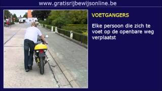 GRATIS RIJBEWIJS ONLINE 7 Rijbewijs B  VOETGANGERS  WEGGEBRUIKERS [upl. by Cottrell]