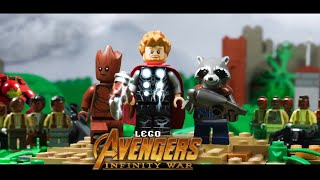 Avengers Infinity War Thor Arrives in Wakanda in LEGO [upl. by Ardnos774]