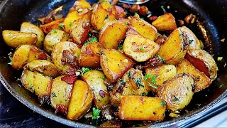 So Good Pan Fried Potatoes Recipe [upl. by Branden427]