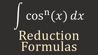 Calculus II Reduction Formulas [upl. by Medovich]