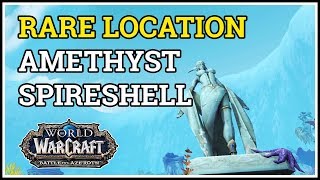 Amethyst Spireshell Rare Location WoW Nazjatar [upl. by Yenobe]