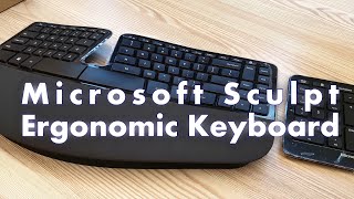 Microsoft SCULPT ergonomic keyboard for business 4K60FPS [upl. by Ainedrag]