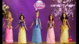 Disney Princess Glitter MATTEL Dolls Commercial [upl. by Ury]