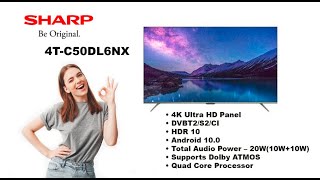 Sharp 65 Inch 4K LED TV With Android 100 HDR  4TC65DL6NX [upl. by Andeee79]