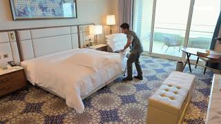 Housekeeping tips How to make the perfect hotel bed [upl. by Culberson755]