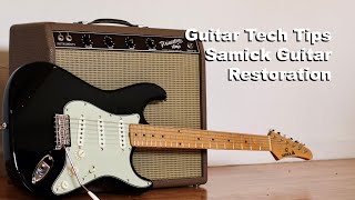 Guitar Tech Tips  Samick Electric Guitar Restoration [upl. by Ardnik]