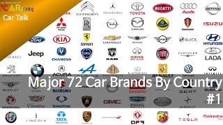 European Car Brands by country 1 [upl. by Enirod]