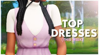 👗 YOU NEED THESE MAXIS MATCH DRESSES  The Sims 4 Maxis Match Custom Content Showcase  CC List [upl. by Karry610]