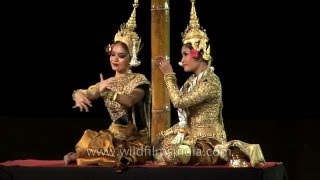 Classical Khmer Apsara dance from Cambodia [upl. by Lomasi390]