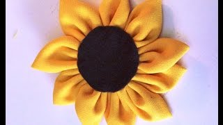 GIRASOL DE TELA diy [upl. by Elodia168]