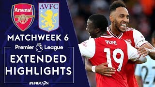 Arsenal v Aston Villa  PREMIER LEAGUE HIGHLIGHTS  92219  NBC Sports [upl. by Lazes]