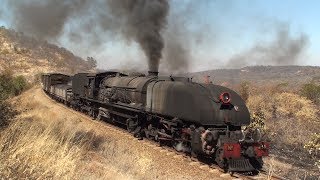 Zimbabwe  15A Garratt on heavy freight charter Pt1 July 2017 [upl. by Leen]