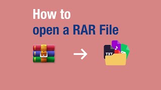 How to open a RAR File  WinRAR Video [upl. by Aym]