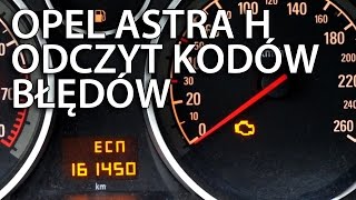 Opel Astra H odczyt kodów błędów DTC diagnostyka Vauxhall [upl. by Bobinette]