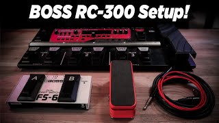 How to setup BOSS RC300 Track Switch VerseChorus Section Based Looping Settings  Tutorial [upl. by Ardnuasac]