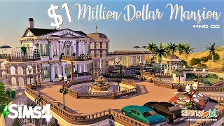 I built a 1 MILLION DOLLAR MANSION 😎🏡  THE SIMS 4  NO CC [upl. by Lavinia]