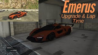 GTA ONLINE Emerus Upgrade Plus Lap Time [upl. by Guillema]