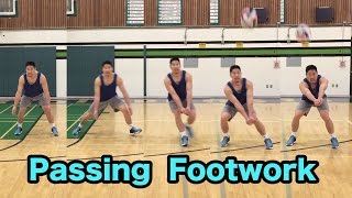 Passing Footwork  How to PASS a Volleyball Tutorial part 56 [upl. by Nichole]