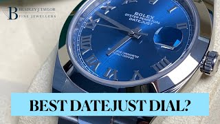 Rolex Datejust 41 Blue Azzuro Dial Review Model Ref 126300 Better than the Wimbledon Dial [upl. by Terina]