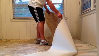 HOW TO INSTALL VINYL FLOORING SIMPLE STEPS TO FOLLOW [upl. by Kingston]