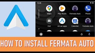 How to install Fermata Auto a new player audiovideo for Android Auto [upl. by Marsh571]