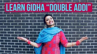 Learn Gidha steps  Single Addi amp Double Addi  Punjabi Gidha Darra wedding boli [upl. by Adelaja803]