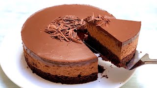 chocolate mousse cake recipe l Chocolate mousse cake [upl. by Allicerp]